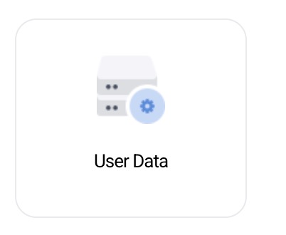 User Data configuration in Service Management tools